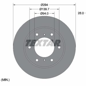 Disc frână TEXTAR 92180205