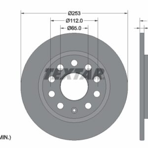 Disc frână TEXTAR 92306603