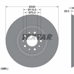 Disc frână TEXTAR 92145103