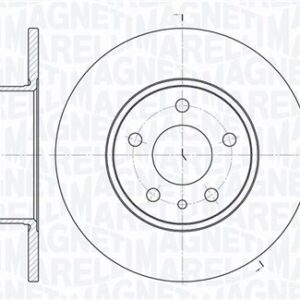 Disc frână MAGNETI MARELLI 361302040185