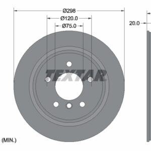 Disc frână TEXTAR 92075103