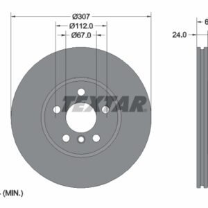 Disc frână TEXTAR 92326805