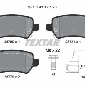 Plăcuțe de frână TEXTAR 2578001