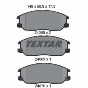 Plăcuțe de frână TEXTAR 2406801