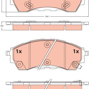 Plăcuțe de frână TRW MOTO GDB2550