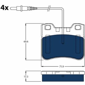 Plăcuțe de frână TRW MOTO GDB1031BTE