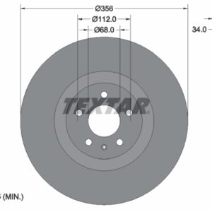 Disc frână TEXTAR 92238205