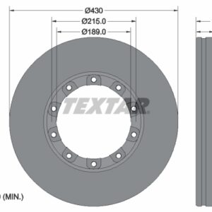 Disc frână TEXTAR 93308700