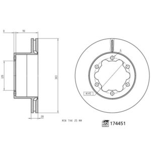 Disc frână FEBI FE174451