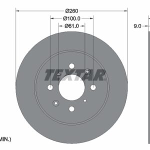 Disc frână TEXTAR 92125403