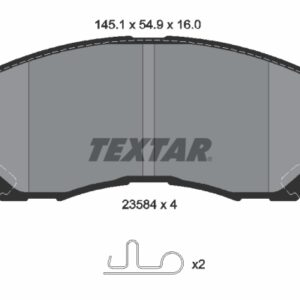 Plăcuțe de frână TEXTAR 2358403