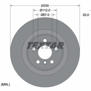 Disc frână TEXTAR 92306805