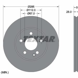 Disc frână TEXTAR 92254803