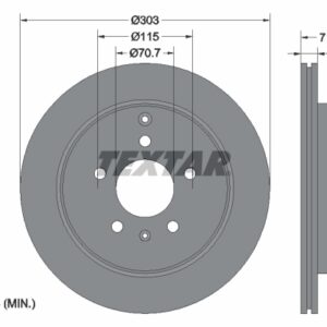 Disc frână TEXTAR 92165503