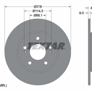 Disc frână TEXTAR 92113103