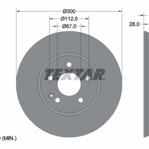 Disc frână TEXTAR 93123403