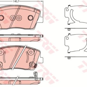 Plăcuțe de frână TRW MOTO GDB2253