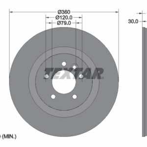 Disc frână TEXTAR 92162005