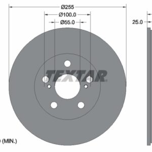 Disc frână TEXTAR 92225003