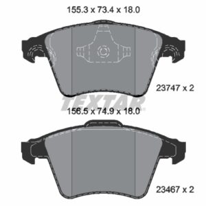 Plăcuțe de frână TEXTAR 2374702
