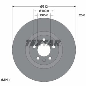 Disc frână TEXTAR 92306405