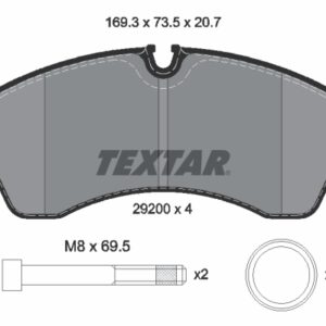 Plăcuțe de frână TEXTAR 2920006