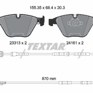 Plăcuțe de frână TEXTAR 2331307