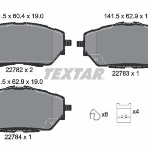 Plăcuțe de frână TEXTAR 2278201