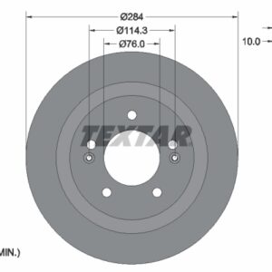 Disc frână TEXTAR 92333303