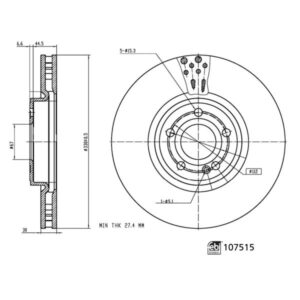 Disc frână FEBI FE107515