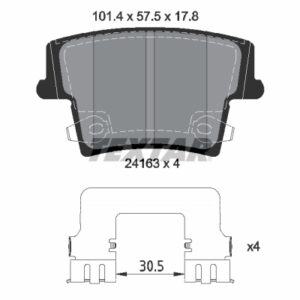 Plăcuțe de frână TEXTAR 2416303