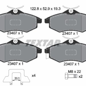 Plăcuțe de frână TEXTAR 2340702
