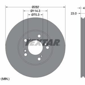 Disc frână TEXTAR 92101000