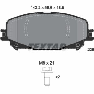 Plăcuțe de frână TEXTAR 2280301