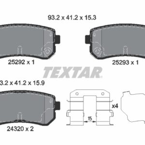 Plăcuțe de frână TEXTAR 2529201