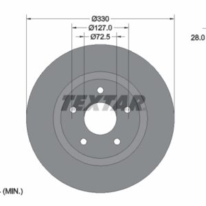 Disc frână TEXTAR 92278905