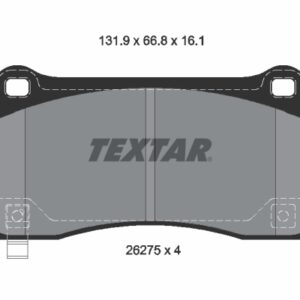 Plăcuțe de frână TEXTAR 2627501
