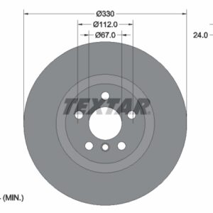 Disc frână TEXTAR 92274405