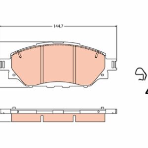 Plăcuțe de frână TRW MOTO GDB2196