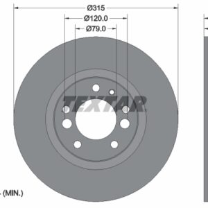 Disc frână TEXTAR 92070900
