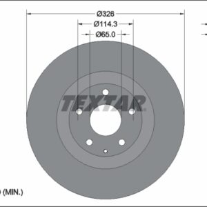Disc frână TEXTAR 92337603