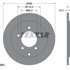 Disc frână TEXTAR 92227403