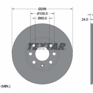 Disc frână TEXTAR 92091803