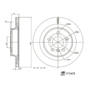 Disc frână FEBI FE171479
