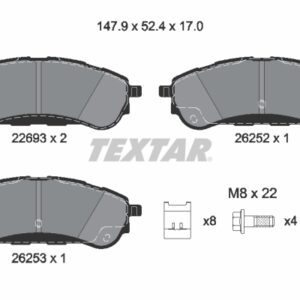 Plăcuțe de frână TEXTAR 2269301
