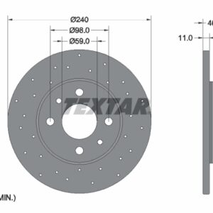 Disc frână TEXTAR 92316003