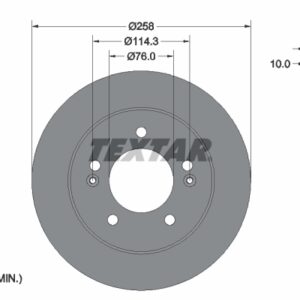 Disc frână TEXTAR 92226103