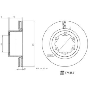 Disc frână FEBI FE174452