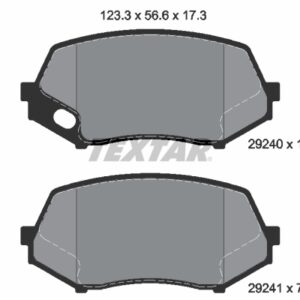 Plăcuțe de frână TEXTAR 2924001