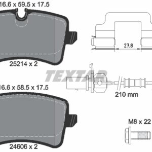 Plăcuțe de frână TEXTAR 2521413